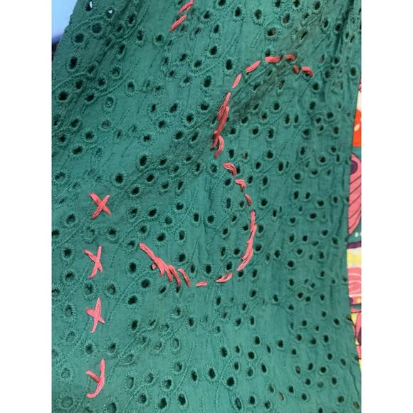 Farinelli Dress Juniors Small Eclectic w/ Spaghetti Straps Colorful Lace & Charm - Picture 9 of 11